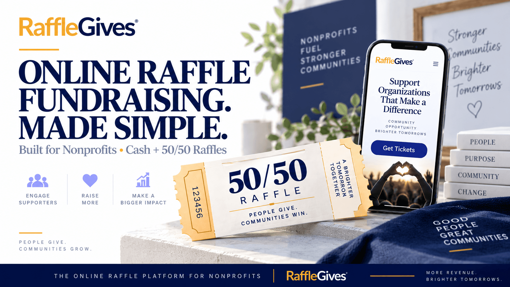 RaffleGives online 50/50 cash raffle fundraising for nonprofits